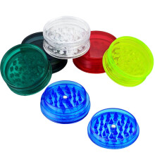 Spespo Plastic Herb Grinders [6-Pack], Spice Grinder & Herb Crusher 2.4"(60mm), 3 Parts with Magnetic Lid & Container for Kitchen use, Portable,