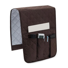 YancLife Sofa Armrest Organizer, Sofa Couch Waterproof Chair Armrest Durable Soft Caddy Organizer Holder for Phone, Cellphone, Book, Magazines, TV