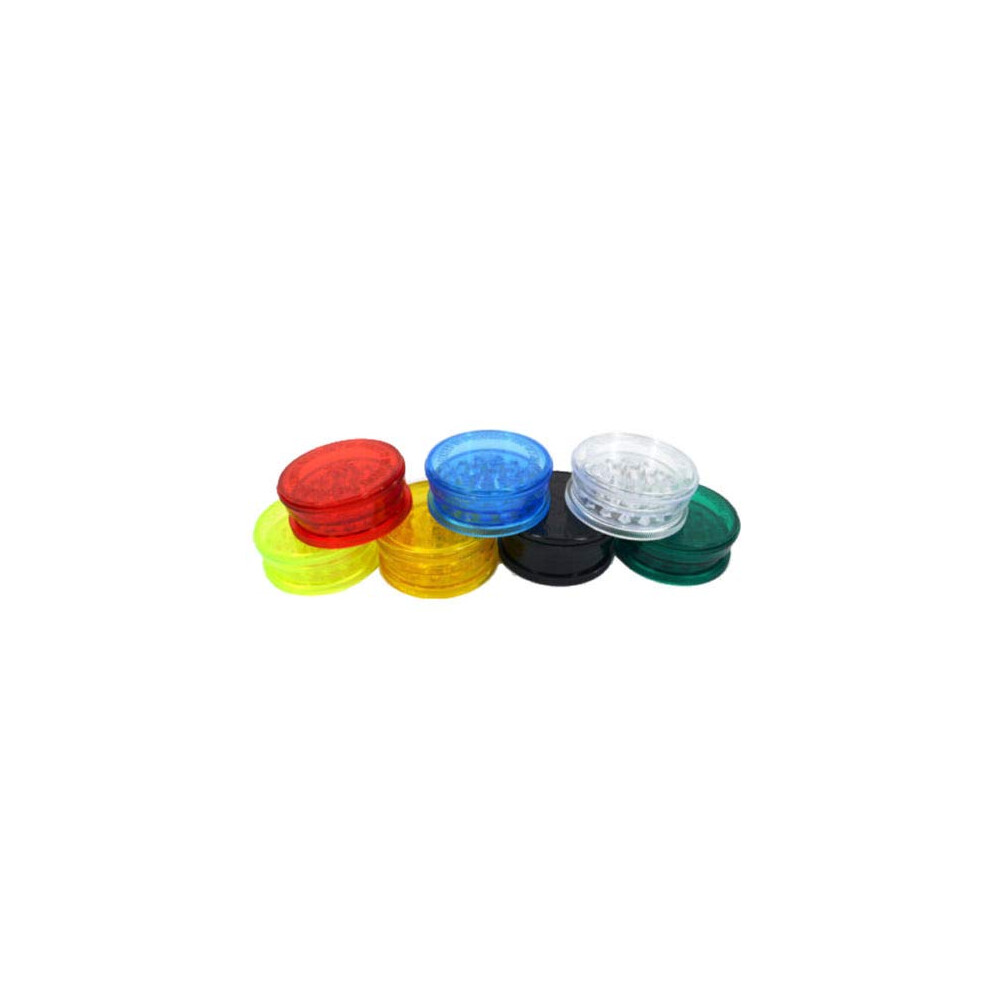 No1 Plastic Herb Grinder 3 Part Magnetic Shark Teeth Assorted Colours