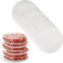 YQL Hamburger Patty Papers 11cm, 200pcs 4.5 inches Non Stick Wax Discs Paper Precut Parchment Paper Round, Greaseproof Baking Paper Circle Liners for