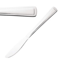 NISBETS Essentials Table Knife (12 Pack) - Stainless Steel, Dishwasher Safe, Dinnerware Knife Set FA564