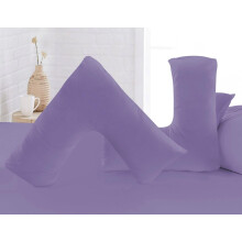 Luxury Microfiber V-Shaped Pillowcase ? Ultra Soft, Breathable & Wrinkle-Resistant ? Support Pillow Cover for Pregnancy, Nursing & Orthopedic Comfort