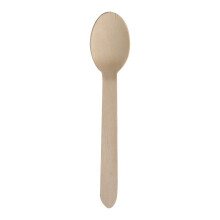 ABENA Gastro-Line 16cm Wooden Disposable Spoons, The Eco-Labelled Wooden Cutlery Choice for your Disposable Cutlery, 100% Compostable Birchwood from