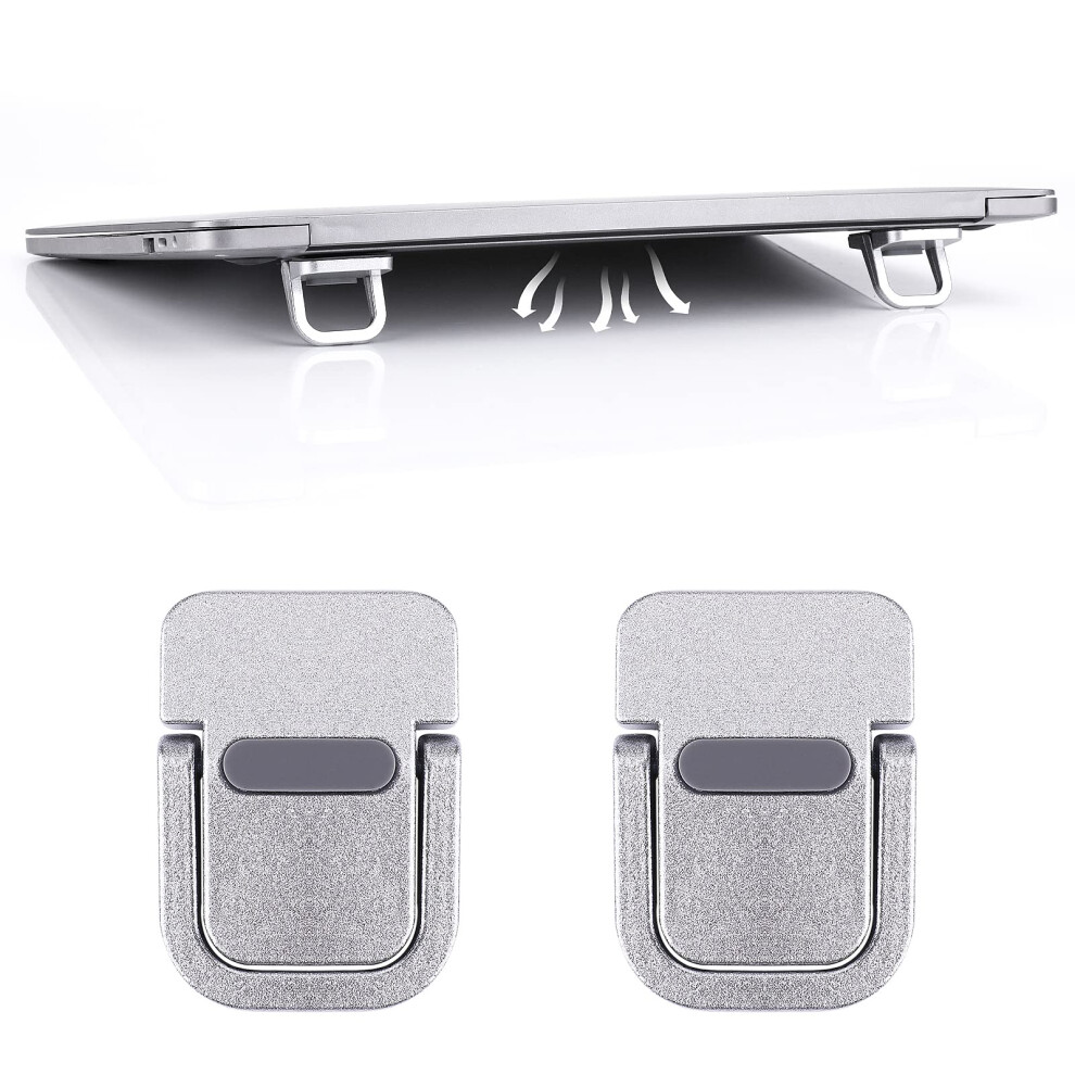 Abeillo 2Pcs Portable Keyboard Riser, Self-Adhesive Mini Laptop Stand Invisible Computer Keyboard Stand For Desk, Laptop Feet Compatible With Pro/Air, 5051225357702