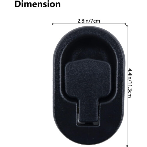 Black Recliner Replacement Part Sofa Chair Couch Release Lever Pull Handle Replacement Recliner Handle ABS Plastic Fits Both A 6mm and 3mm Cable 2