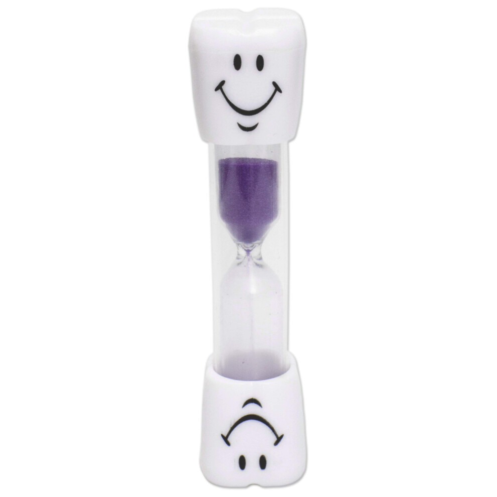 Dental Aesthetics Purple Kids Toothbrush Timer ~ 2 Minute Smile Sand Timer For Brushing Children's Teeth