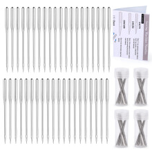 40 Pcs Sewing Machine Needles, 90/14 Universal Machine Needles, Sharp Sewing Needles with Sewing Accessories Instruction for Home Sewing Machine