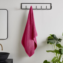 Catherine Lansfield Quick Dry Cotton Hand Towel Hot, 70x120 cm, Pink