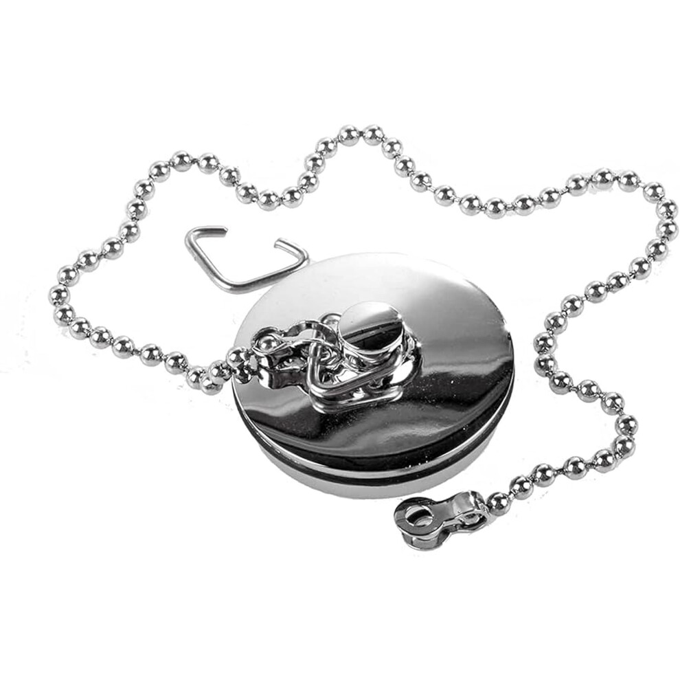 Chrome Sink Plug With Chain For Hand Washing Basin 1 1/2 Inch (38Mm) (38Mm) 5051225413125