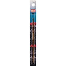 Prym 14 cm 2.50 mm Crochet Hooks for Wool with Handle, Aluminium Silver