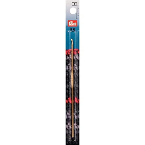 Prym Prym 14 cm 2.50 mm Crochet Hooks for Wool with Handle, Aluminium Silver