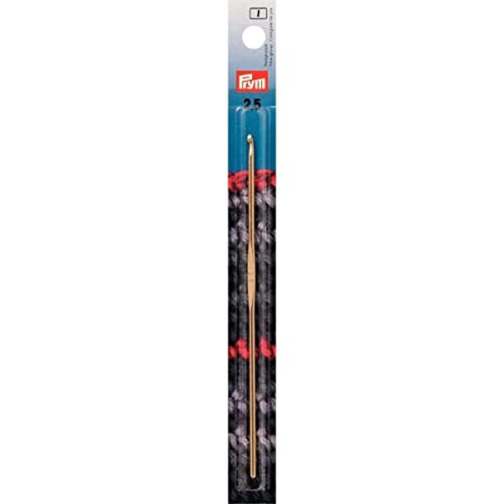 Prym 14 Cm 2.50 Mm Crochet Hooks For Wool With Handle, Aluminium Silver