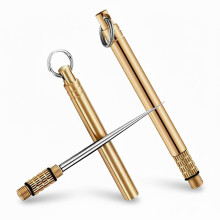 2 Pcs Titanium Alloy Toothpicks, Portable Toothpicks, Titanium Toothpicks Toothpick with Key Ring, Fruit Stick Stainless Steel Toothpicks for Outdoor
