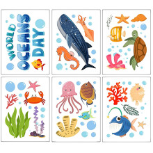 Non Slip Bathtub Stickers Adhesive Sea Creature Decorations Stickers AdhesiveWall Decals for Shower Surfaces Toddlers Bedroom Bathroom Window Baby