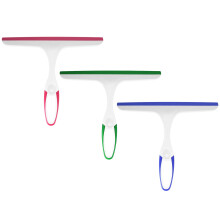 3 Pcs Window Squeegees, Shower Squeegees for Bathroom, Plastic Window Cleaner Squeegees, Glass Screen Cleaning Rubber Blade, Cleaner Scraper Washer