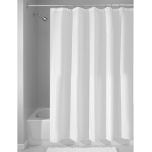 Modo Waterproof Fabric Shower Curtain 72" x 72" (180cm x 180cm) Various Styles (White)