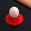 Vicloon Egg Holder Set, 4PCS Silicone Egg Cups Set Egg Cups Stand for Kitchen Boiled Eggs Breakfast 4