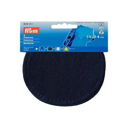 Prym Prym - Iron-On Navy (10 x 14cm) Cotton Patch - 1 Unit