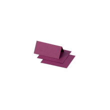 Clairefontaine 75026C Pack of 25 Place Cards Format 8,5x8cm 210g/m? Colour Raspberry Invitation Events Correspondence - Range Pollen - Smooth Premium