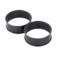 Chef Aid Non-Stick Poachette Ring, Set of 2 Egg Rings, Ideal for Frying and Poaching and can Also be Used for producing Homemade Yorkshire Puddings