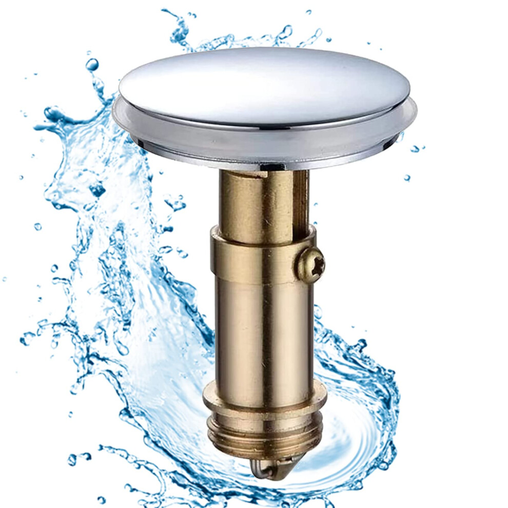 Pop Up Click Clack Plug Sprung Stopper, Pop Up Sink Plug Replacement 36Mm Push Sink Drain Plug Pop-Up Stopper For Kitchen Bathroom Wash Basin Bath 5051225407537