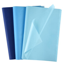 Morcheiong 60 Sheets Blue Tissue Paper Multicolor Art Gift Wrapping Tissue Paper Bulk Gift Wrapping for DIY Birthday Wedding Holiday Crafts Decor