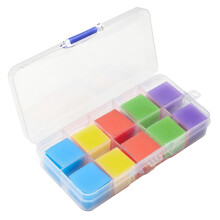 Diamond Painting Glue Clay 100Pcs 5D DIY Diamond Art Painting Wax Clay Glue Square Pads with Storage Box for Embroidery Cross-Stitch Nail Art