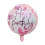 White/Pink Birthday Foil Balloon, 45cm 1