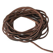 Yumcute Genuine Leather Necklace Cord, 3mm?3m Brown, Bracelet Making String for Shoe Laces, DIY Crafts and Jewellery Making