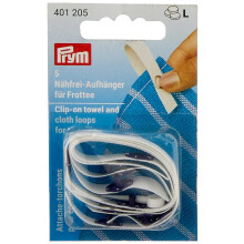 Prym PRYM_401205-1 Clip Cloth Loops for Towelling White