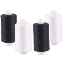 500m Sewing Thread, Strong Multipurpose General Application Thread, for Clothes Attaching Buttons, Repairs, Sewing Machines and Arts and Crafts (4pc