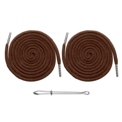 sourcing map 2pcs Drawstring Cords 51" Replacement Drawstring Hoodie String Sewing Tool with Easy Threader for Hoodie Sweatpants Jackets Pants Hats