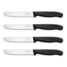 targzier Tomato Knife,Set of 4,Serrated Kitchen Knife,Stainless Steel Utility Knifes,Sharp Table Knife,Wavy Edge Small Kitchen Knife,Ergonomic