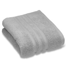 Catherine Lansfield Zero Twist Cotton 30x30cm Face Cloth Pair Silver Grey