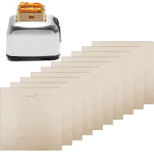 10Pcs Reusable Toaster Bags - Non-Stick Sandwich Bags for Sandwich Toaster, Toast, & More | Easy-to-Use, Versatile Cooking Solution