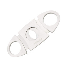 PPpanda Cigar Cutters, Stainless Steel Cigar Cutter Double Blade,Silver,9.5x5cm