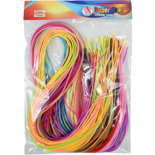 Great Five 60 Scoubidou Strings Plastic Lacing Strings Craft Gimp Lacing Cord 12 Colours 5 strings per colour Craft Strings Bracelet Key Rings (60