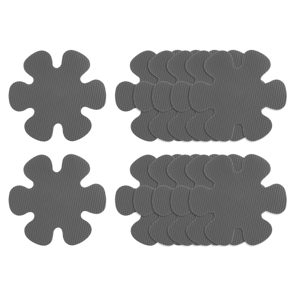 Sourcing Map 12Pcs Non Slip Bathtub Stickers Bath Shower Floor 3.15" Anti-Slip Sticker Tape Flower Style Decals For Bathroom Kitchen Bathtub Treads 5051225406974