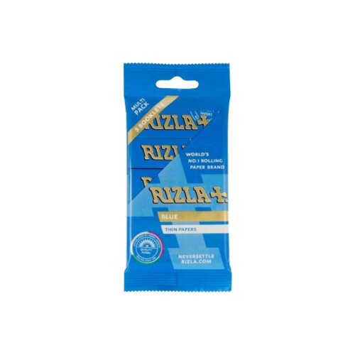 5 booklets - Rizla Blue Regular 70mm Thin Rolling Paper 1