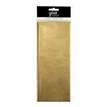 Glick Four Sheets of Gold Tissue Paper, Each Sheet Measures 750mm x 500mm When Opened, Tissue Paper Gold for Gift Wrapping and Other Arts & Crafts