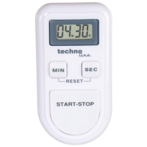 techno line Count Down Timer, White