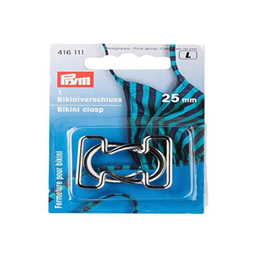 Prym Prym - Steel Loop Silver (25mm) Bikini and Belt Clasp - 1 Unit