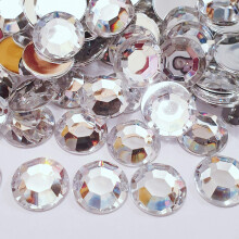 MajorCrafts? 50pcs 16mm Crystal Clear Flat Back Thick & Shiny High-Grade Large Acrylic Rhinestones