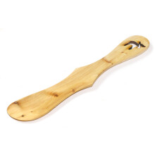 Noarootsi Noavabrik Butter knife - Handmade from Nordic untreated Juniper wood - Unique Elk Shape Handle