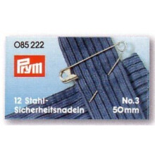 Safety Pins with Coil No. 0-3 Silver col 27/38/50 mm