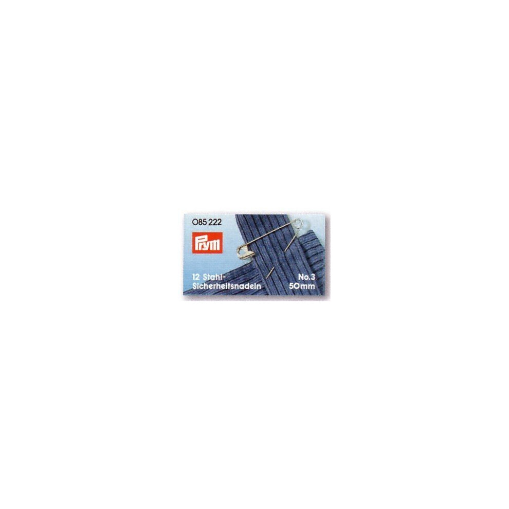 Prym Safety Pins With Coil No. 0-3 Col 27/38/50 Mm Silver
