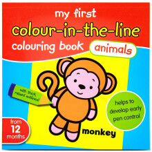 My First Colouring Book Animals - Baby First Colour in The Line Book - from 12 Months?