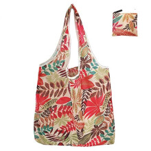 Extra Large Reusable Foldable Ladies Shopping Bag Eco Tote Handbag Fold Away Shopper Bag UK (Autumn Leaves)