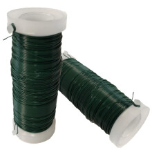 2 Roll 0.35 mm Green Florists Wire - Flexible Paddle Wire for Craft Binding & Flower Arranging