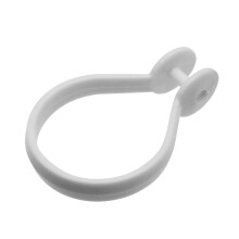 Croydex White Button Shower Curtain Rings 12pk, 75g, 34F
